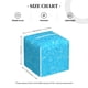 thumbnail image 4 of Fotbe Sky Blue Glitter Porta Pañuelos Decorativo de Cuero, Caja Cuadrada Moderna para Pañuelos Faciales, Organizador y Dispensador 5x5x5'', 4 of 7
