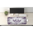 thumbnail image 2 of Mexican Computer Mouse Pad, Words with Spooky Skull Head Among Tree Branches Calaveral Carnival Holiday Graphic, Rectangle Non-Slip Rubber Mousepad Large, 31" x 12" Gaming Size, Purple, by Ambesonne, 2 of 2