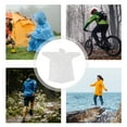 thumbnail image 3 of Shisuyan 10Pcs Disposable Poncho For Adults With Elastic Cuffs Ideal For Outdoor Events, 3 of 8