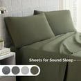 thumbnail image 2 of Martex Easy Living 3-Piece Twin XL Microfiber Sheet Set | Brushed Soft Easy Care | Green, 2 of 9