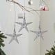 thumbnail image 1 of Adornos navideños, adornos navideños de hierro con forma de estrella de mar, adornos para ventanas, estrella para la copa del árbol de Navidad, estrella de cinco puntas, adornos para el atrio del arma, 1 of 6
