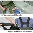 thumbnail image 3 of Chest Wader for Men and Women with Boots, Size 9-13 Two-Ply Design Waterproof Nylon/PVC Bootfoot Wader, Green, 3 of 7