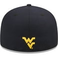 thumbnail image 4 of Men's New Era Navy West Virginia Mountaineers Script Original 59FIFTY Fitted Hat, 4 of 6