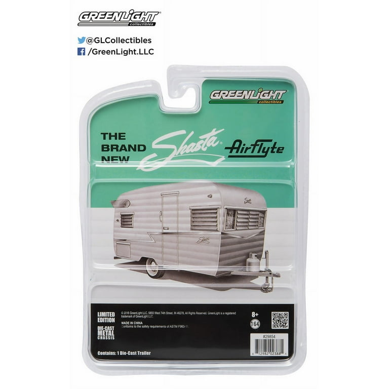 GREENLIGHT　シャスタ　shasta　1/24　トレーラー　ミニカー　緑 Greenlight Shasta 1/24 Trailer Miniature Green Limited