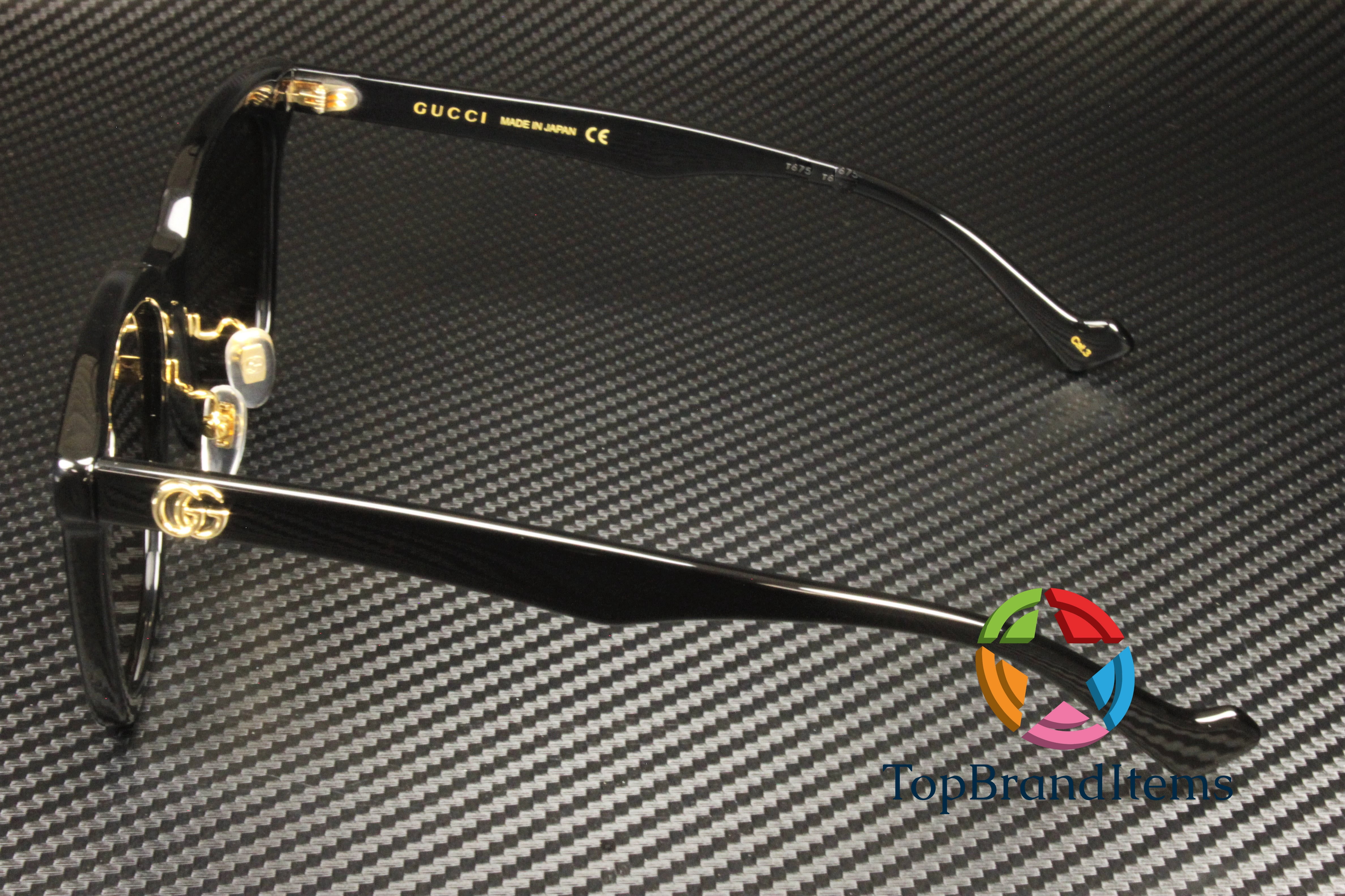 Gucci GG1000SK 1000SK 001 Black Gray Sunglasses 1000 NEW GUCCI SUNGLASSES GG 1000SK 001 BLACK/GREY AUTHENTIC 1000  main image 2