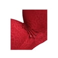 thumbnail image 3 of INSPIRE CHICWomen Comfortable Soft Stretchy Basic Full Coverage Wirefree Non-Wired Everyday Bra 3 Pcs Plum+black+red-Full Printed 38/85 Fit 34A 34B, 3 of 5