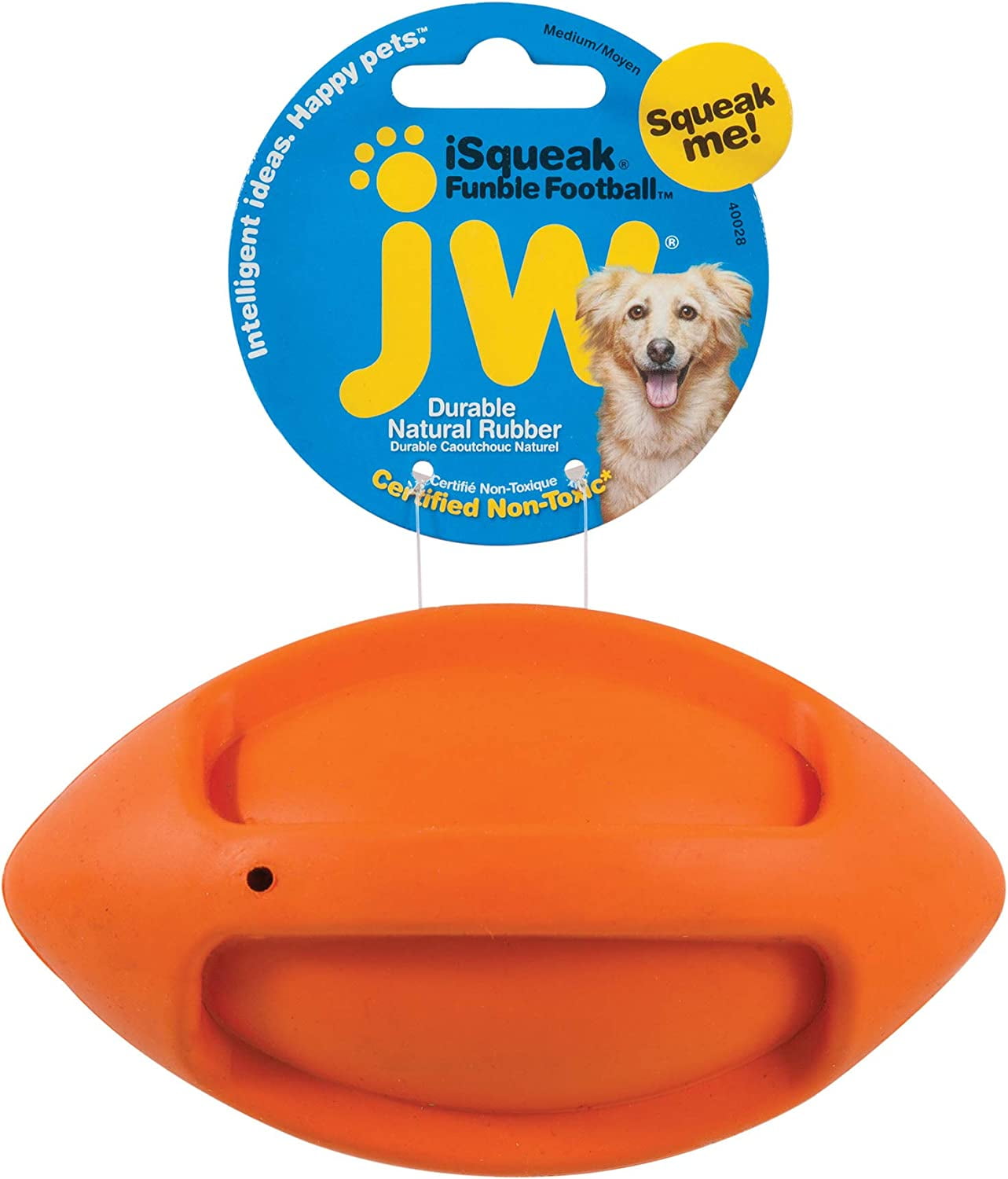 JW Pet iSqueak Funble Football Dog Toy JW Pet iSqueak Funble Football Dog Toy