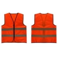 thumbnail image 5 of CHUMUD Men's High Visibility Safety Vest, Waistcoat Vest Grey Reflective Strips Traffic Clothes for Adult, One Size, 5 of 5
