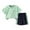 Green, variant on ZhuoLiL Clothes Sets for Boys 10 And 12 Fashion BOY' Casual Short Sleeve Round Neck Collar Botton Short Pants Sports Suit（1-12Y）