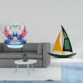 thumbnail image 2 of Escultura De Velero Con Cisne De Hierro Acrílico, Centro De Mesa, Mueble Plano, Decoración, Estantería, Oficina, Adorno Para El Día De San Valentín, Colección De Decoración Feng Shui,, 2 of 8