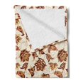 thumbnail image 2 of Paisley Soft Flannel Fleece Throw Blanket, Blooming Beauty Classical Fashion Themed Ornate Floral Motif Print Illustration, Cozy Plush for Indoor and Outdoor Use, 60" x 80", Pale Coffee, by Ambesonne, 2 of 5
