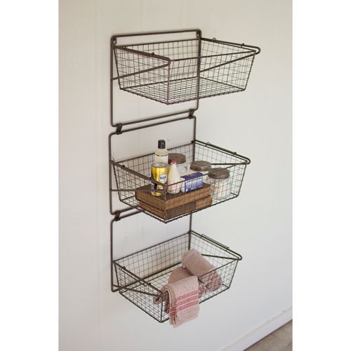 Three Tiered Wall Storage Baskets