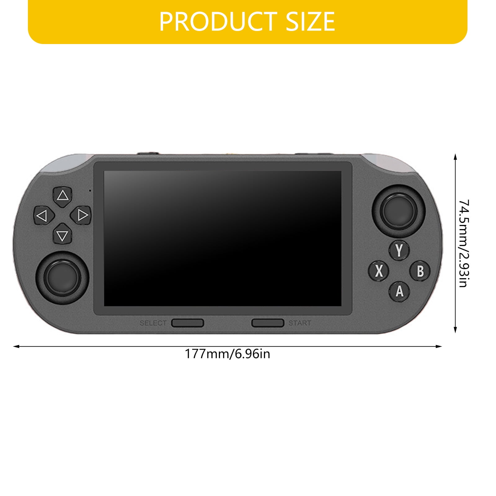 Ergonomic Handheld Game with 4.5inch Widescreen Preloaded & Travel-Friendly Compact Design