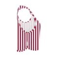 thumbnail image 5 of Fewfanhot Women's Stripe Print Sleeveless Racerback Crop Top, Loose Fit Workout Gym Tank, Lightweight Breathable Summer Athletic Shirt, 5 of 7