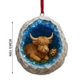thumbnail image 3 of Adornos navideños acrílicos | Decoraciones acrílicas transparentes y duraderas de 3 mm con bordes pulidos | Decoración navideña moderna y elegante para colgar en la pared | Adornos navideños ligeros, 3 of 6