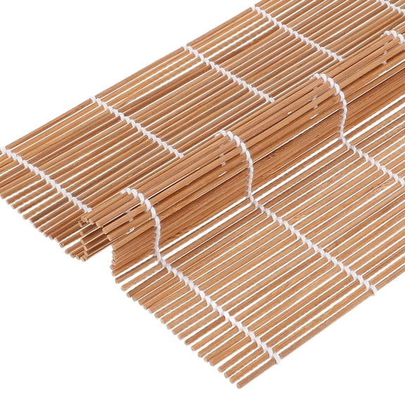 Dayesque 2pcs Japanese Sushi Bamboo Rolling Mats 24cm Carbonized Natural Bamboo Mat for Sushi Home Gatherings