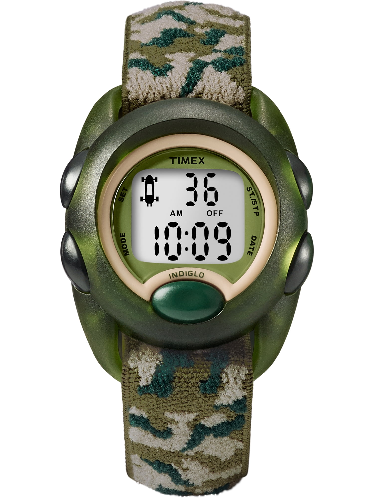 TIMEX TIME MACHINES® 34mm Camo Elastic Fabric Kids Digital Watch -  