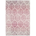 thumbnail image 6 of SAFAVIEH Madison Leighton Geometric Area Rug, Cream/Fuchsia, 6'7" x 9'2", 6 of 10