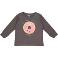 thumbnail image 3 of Inktastic Donut Worry Be Happy Pink Sprinkle Donut` Boys or Girls Long Sleeve Toddler T-Shirt, 3 of 5