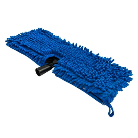 Chemical Guys ACC501 Chenille Wash Mop (Blue with Plastic Head Attachment for Trucks, RVs, Boats and Hard to Reach