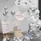 thumbnail image 3 of Balloon Garland Arch Kit, Silvery White DIY Balloon Kit for Birthday Party Christmas and Home Decorations Decorative Articles for Bachelor Party and P, 3 of 5