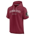 thumbnail image 2 of Men's Fanatics Garnet Florida State Seminoles Ready Short Sleeve Pullover Hoodie, 2 of 3