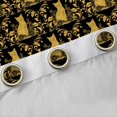 thumbnail image 4 of Feelyou Mandala Damask Black Out Curtains, Hippie Cat Curtains Pack of 2 (42x63 Each), 4 of 6