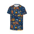 thumbnail image 3 of Fuzoiu Funny Steam Train Print Boys' Casual T-Shirt,Crewneck Undershirts,Boys Athletic Shirt,Short Sleeve T-Shirts for Outdoor Play, 3 of 7