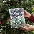thumbnail image 5 of 30 Pcs Christmas Balls Gift Box Set - Colorful Painted Hanging Ornaments for Christmas Tree, Weddings & Parties, Gray Plastic Decorations, 5 of 5