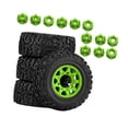 thumbnail image 4 of 4 ruedas y neumáticos para camión RC 1/10, piezas de coche RC, durabilidad, resistentes, repuestos profesionales, accesorios de repuesto para Verde, 4 of 8