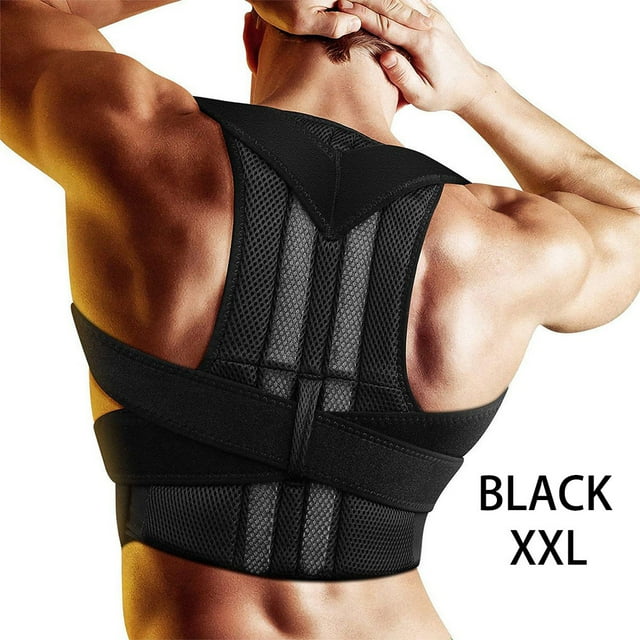 Posture Correction Adjustable Women Multi-Sizes Support Bands Correction Belt Elastic Lightweight Adult Back Corset Adult Working Walking XXL