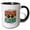 Black/White, variant on 3drose, Beach Please Decorative Text, Sunglasses, Palms. Colorful Summer Gift, 15oz Mug