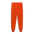 thumbnail image 4 of zfwon Joggers for Men Loose Plain Casual Simple Trousers with Pockets Fashion Tracksuit Bottoms Lightweight Gym Sport Running Pants Elastic Waist Drawstring Trousers Fall Winter, 4 of 5