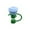 Blue, variant on Linnome Rose Shaped Straw Toppers Flower Design for Valentine's Day Party Drinks Festive Beverage Accessory