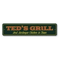 thumbnail image 2 of Grill Novelty Sign, Metal Wall Decor - 4x18 inches, 2 of 4