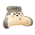 thumbnail image 3 of Reading Pillow with Detachable Neck Roll, Bed Backrest Pillow with Arms, Perfect for Back Support While Gaming, Reading Gray, 3 of 8