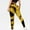 Yellow, variant on High Waisted Leggings For Women,New Thread Seamless Tight High Waist Sports Yoga Pants Black S