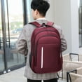 thumbnail image 2 of Tuphregyow Multi-Functional 15.6 Inch Laptop Backpack for Travel, Business, School, and Hiking - Unisex Design for Men and Women Wine, 2 of 9
