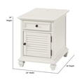 thumbnail image 6 of Home Square Modern Wood Storage End Table in White - Set of 2, 6 of 10