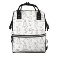 thumbnail image 1 of Easygdp Bunny And Bird para Bolsa de Bebé de Gran Capacidad con Múltiples Bolsillos, Bolsa de Pañales para Padres, Bolsa de Viaje Organizada y Elegante, 1 of 6