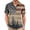 E Composite Pattern, variant on American Flag Button Down Shirt Men Palm Tree Patriotic Button Down Shirts Summer Tropical Tops for Beach