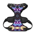 thumbnail image 5 of XMXY No Pull Dog Harness, Mandala Flower Adjustable Reflective Pet Harness with Oxford Vest, Small Size, 5 of 9