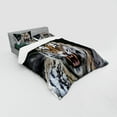thumbnail image 2 of Ambesonne African Bedding Set 4 Pcs, Roaring Tiger Wildlife, Queen, Multicolor, 2 of 2