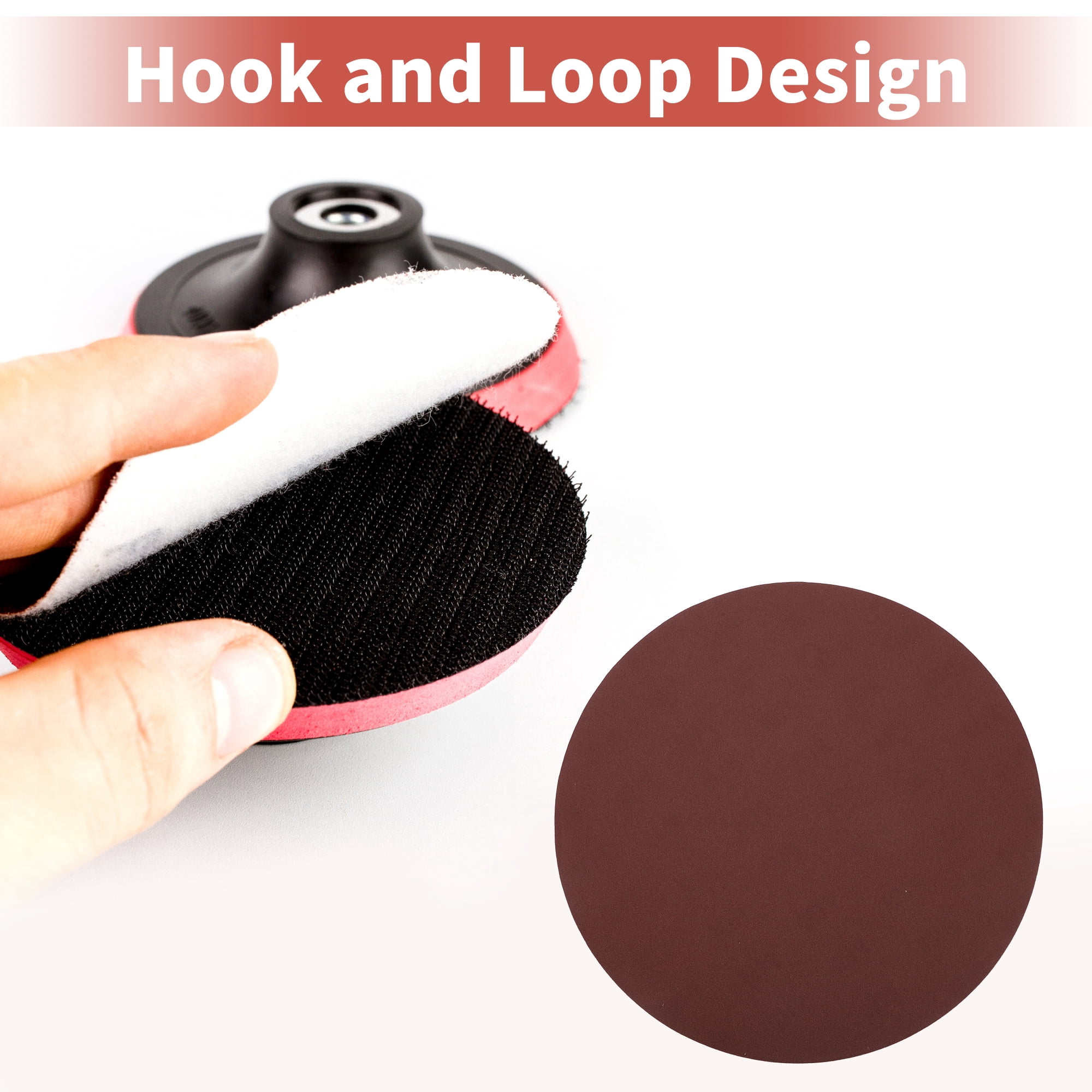 Unique Bargains 12 Inch Sanding Discs Round Hook and Loop Sandpaper 10 PCS 150 Grit