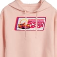 thumbnail image 3 of Disney Cars - Lightning McQueen Speed Shop - Juniors Cropped Pullover Hoodie, 3 of 5