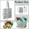 thumbnail image 2 of Vintage Striped Canvas Bag – Retro Style Reusable Tote for Women, 2 of 6