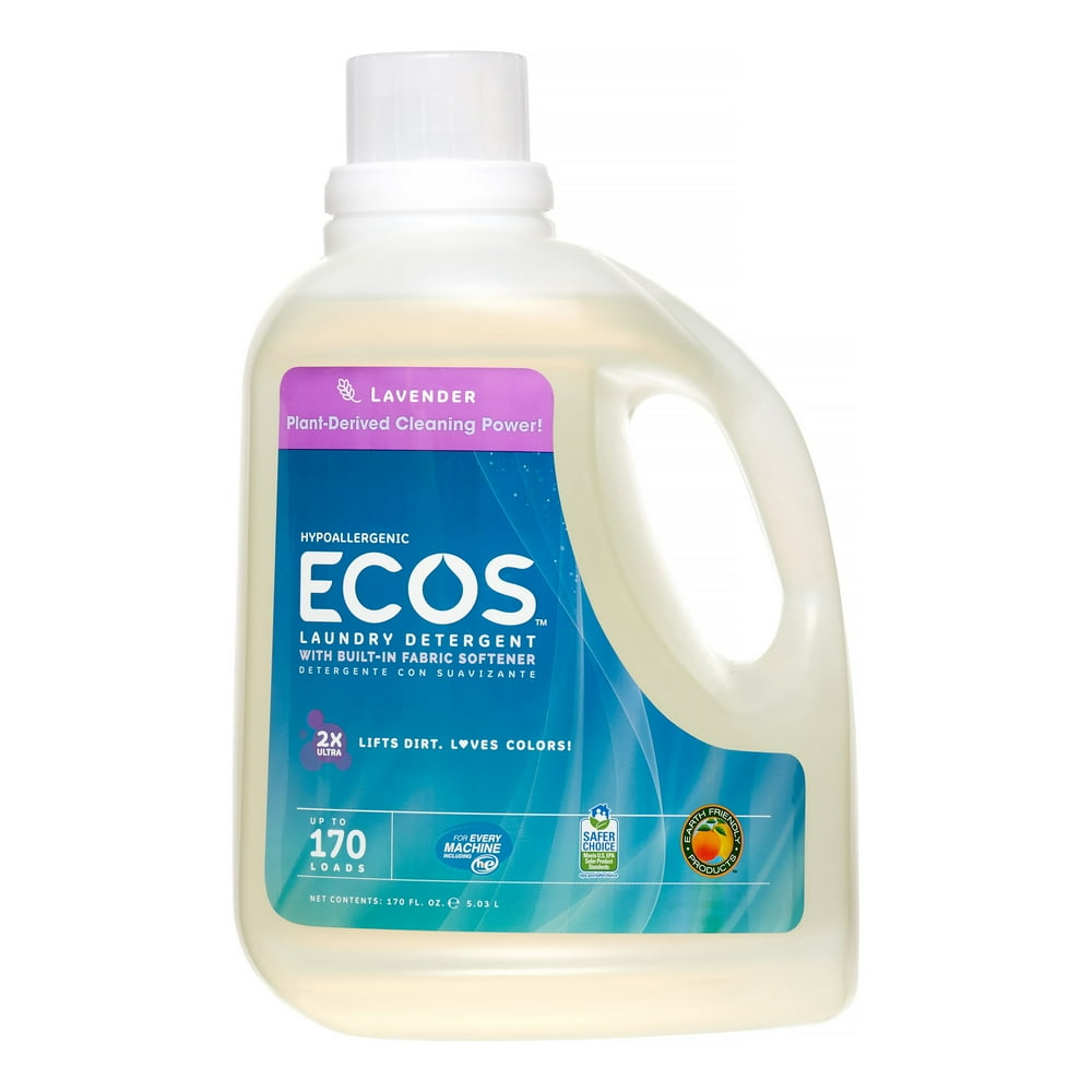 ECOS 2X Ultra Natural Laundry Detergent, Lavender, 170 Loads Walmart