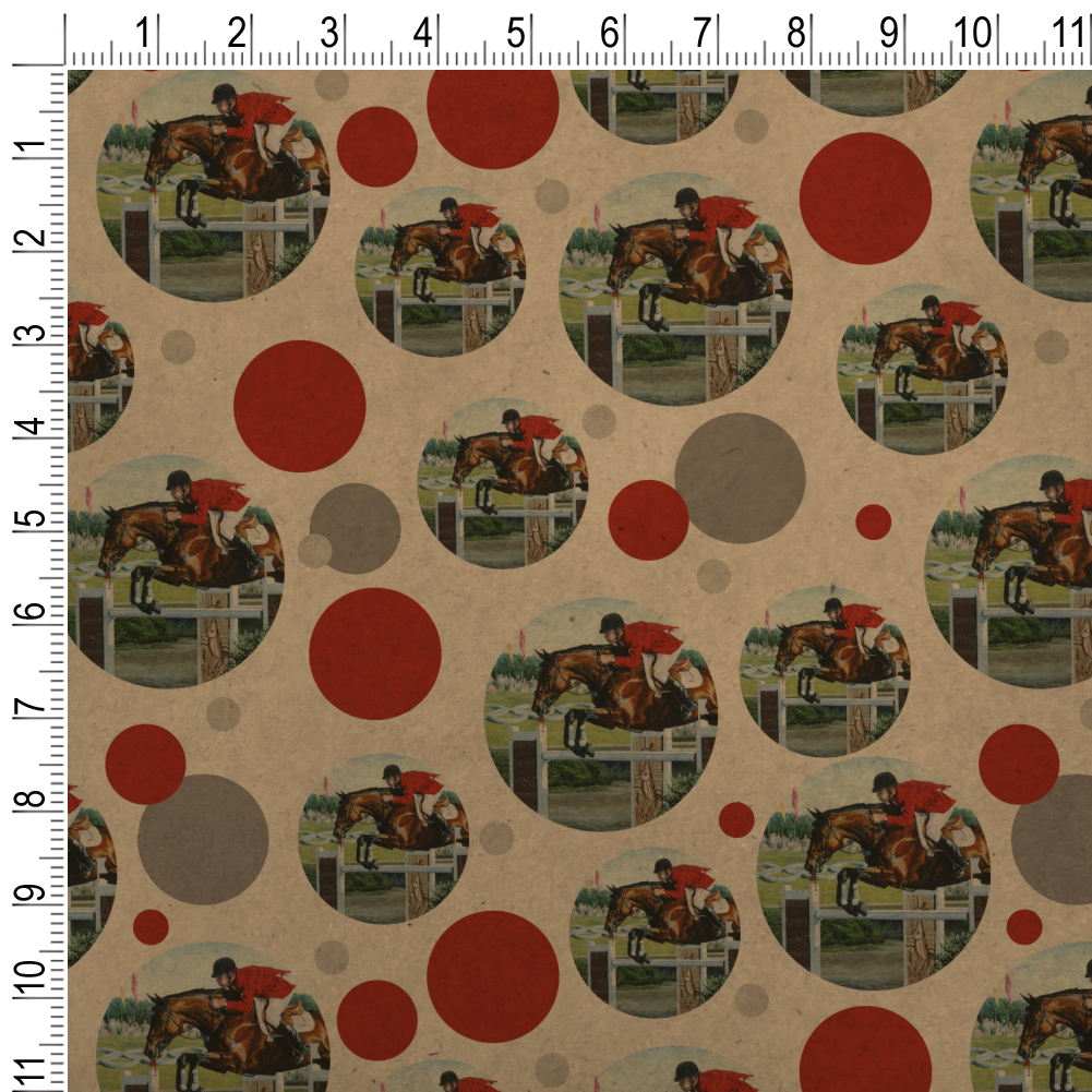 Horse Show Jumping Stadium Premium Kraft Gift Wrap Wrapping Paper Roll