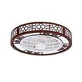 thumbnail image 4 of 22" Round Ceiling Fan Light Flush Mount LED Low Profile Chandelier With Remote 64W, 4 of 10