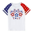 thumbnail image 4 of Amidoa Girls Short Sleeve Cute Graphic Crewneck Casual Summer Tee White,120, 4 of 4